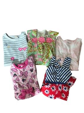 Toddler Girls Dress Bundle Disney Minnie Mouse Gymboree Summer Outfit Lot 3T